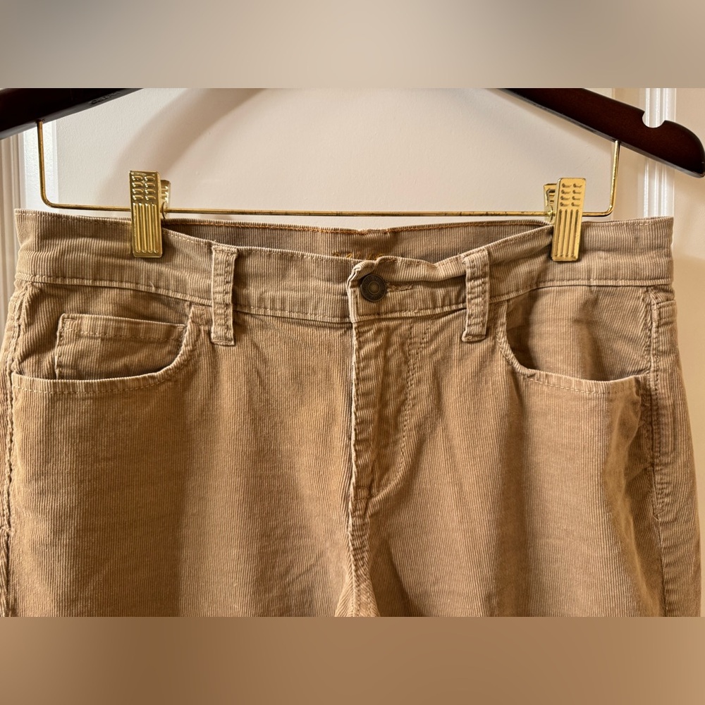 Old Navy Corduroy Pants Sz 6 Regular Low Rise Camel Khaki Y2K - Picture 2 of 9